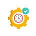 Icon representing enhanced efficiency in construction meeting management