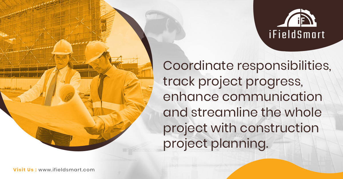 Coordinate responsibilities, track project progress, enhance communication and streamline the whole project with construction project planning.