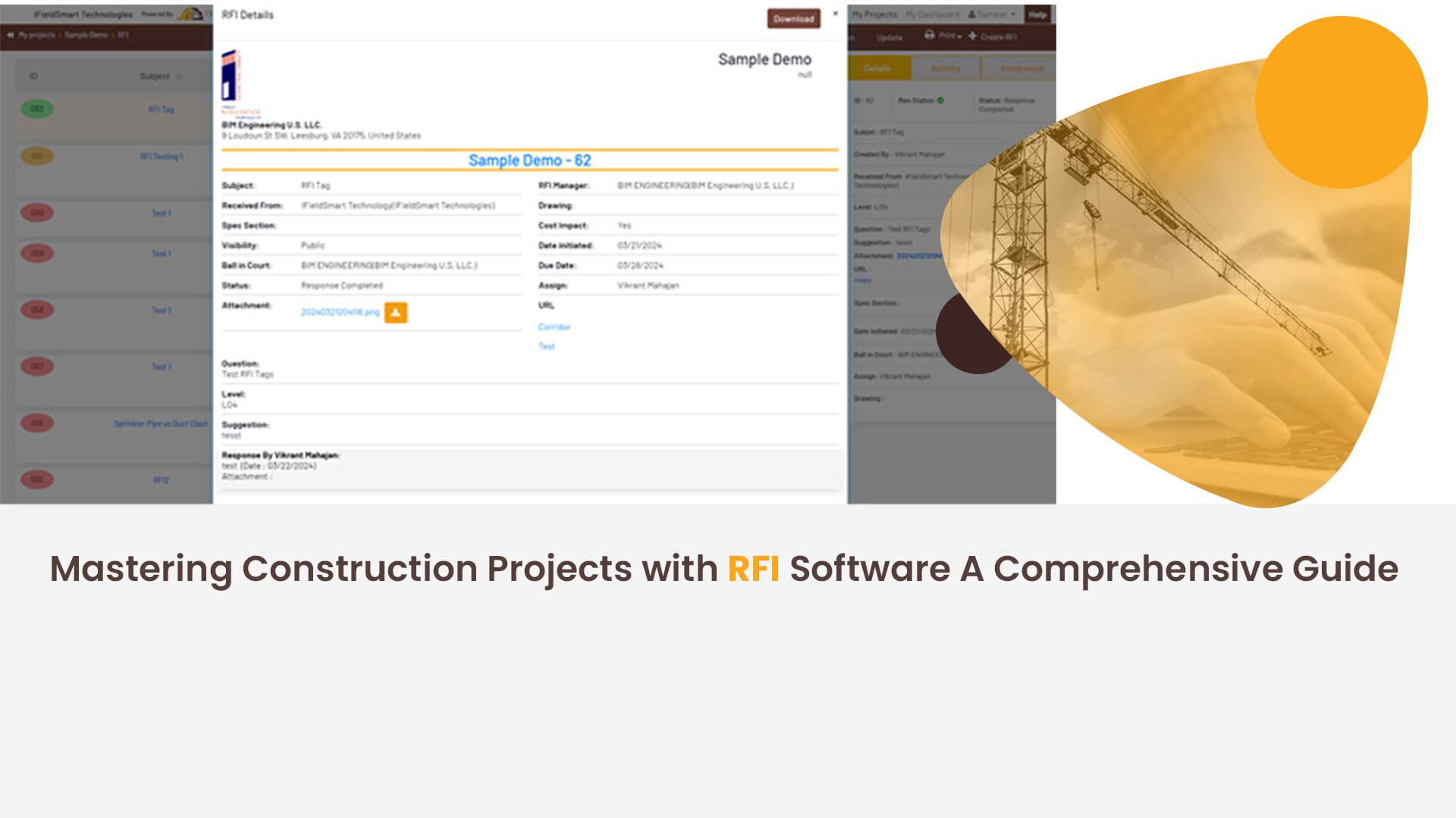 RFI Construction Management Software